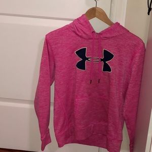 Pink and Blue Under Armour Hoodie